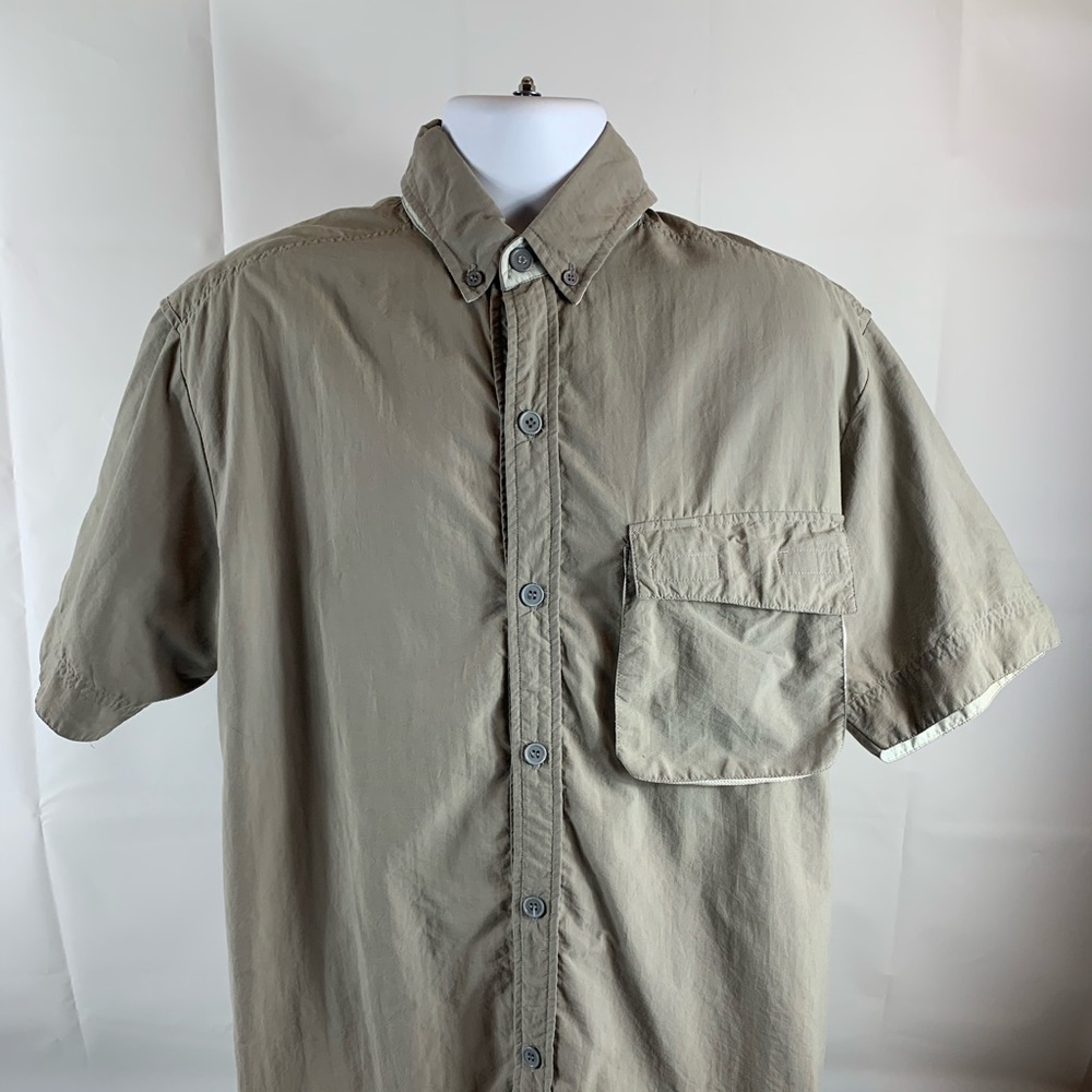 Cabelas Fishing Outdoors Shirt Short Sleeve Sz L